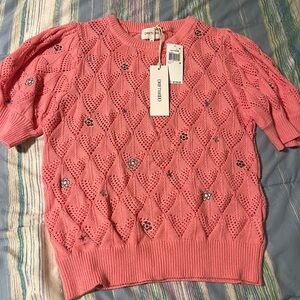 Driftwood Coral Knit Top